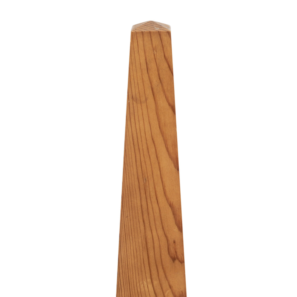 Short Wood Spire Table Sculpture