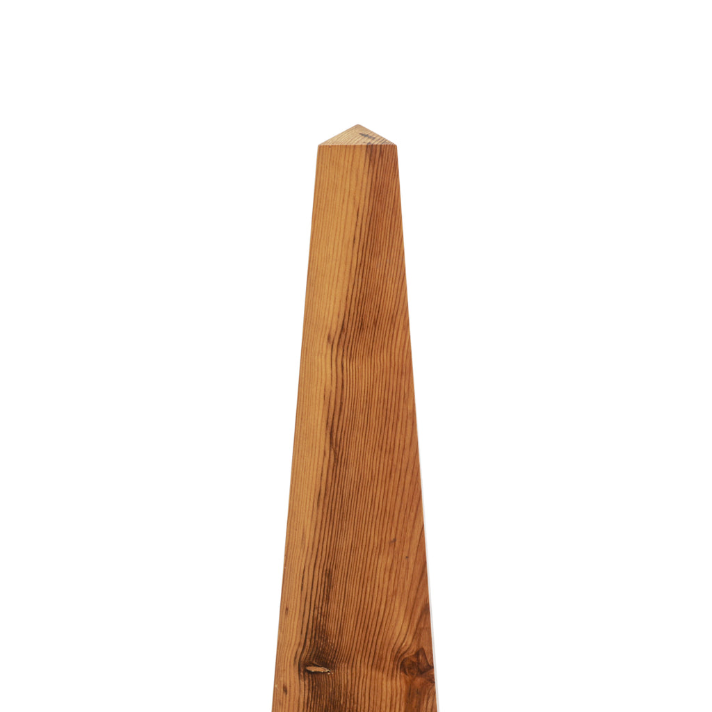 Tall Wood Spire Table Sculpture