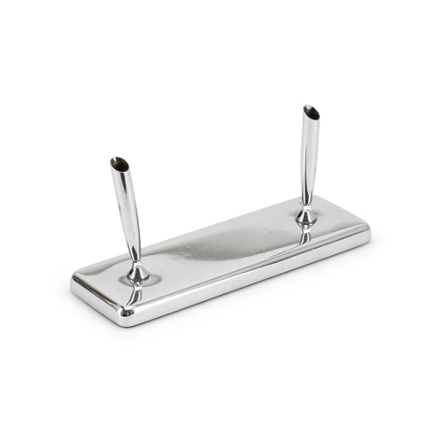 Vintage Chrome Double Pen Holder