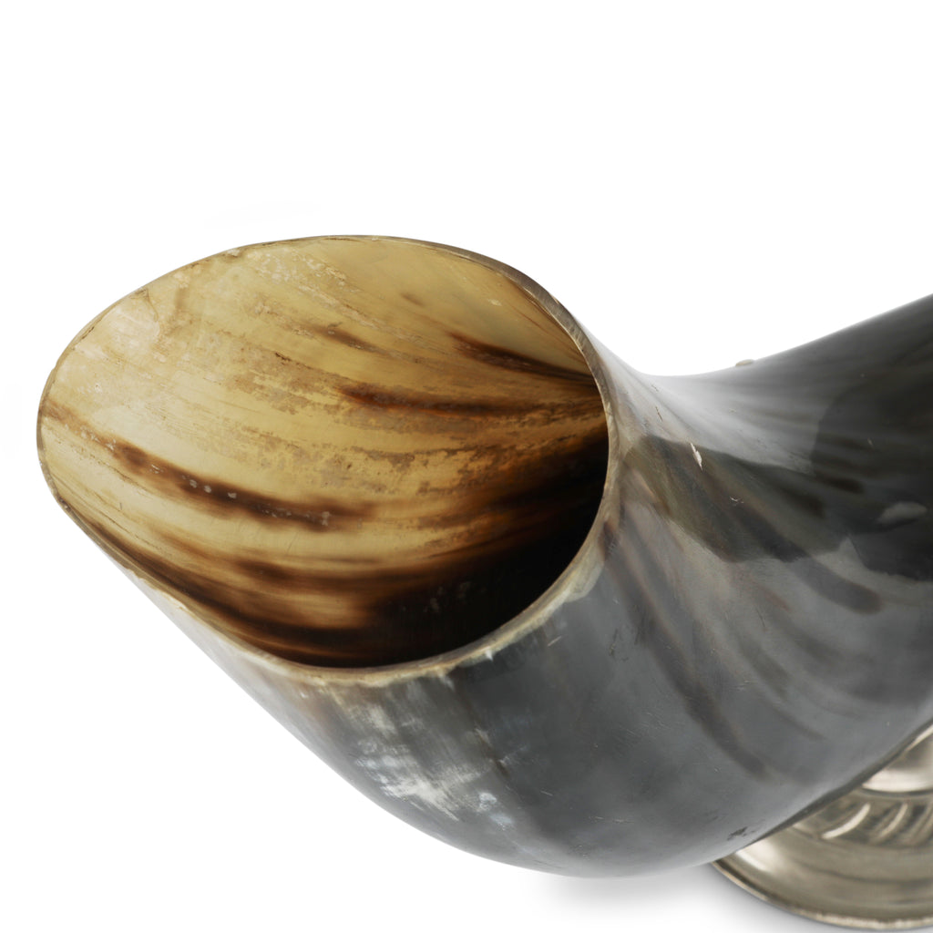 Black / Tan Faux Acrylic Horn (A+D)