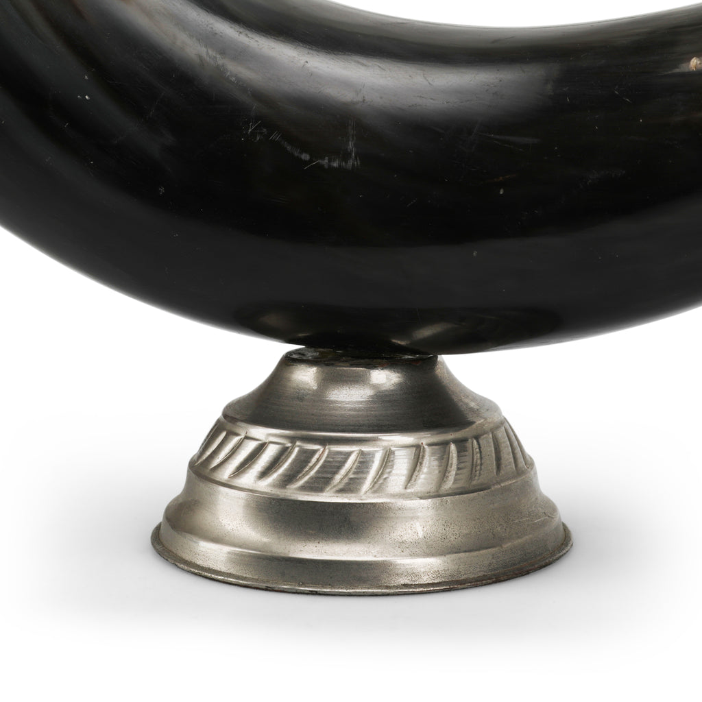 Black / Tan Faux Acrylic Horn (A+D)