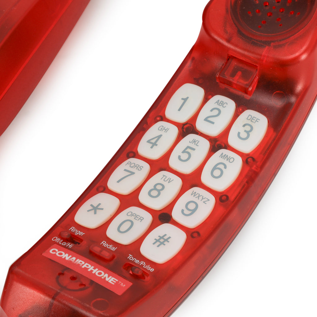 Clear Red Acrylic Phone