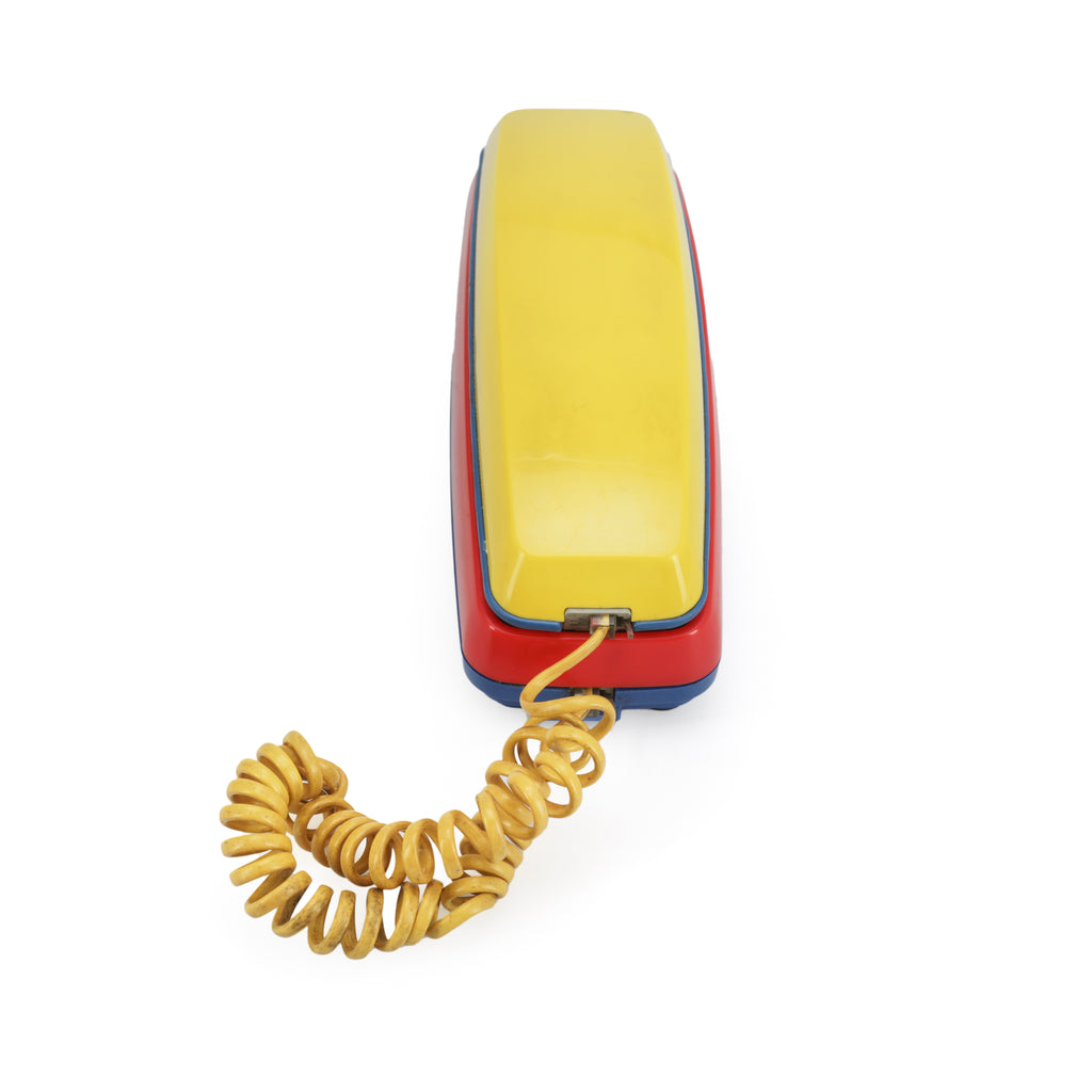 Yellow Red & Blue Retro Phone