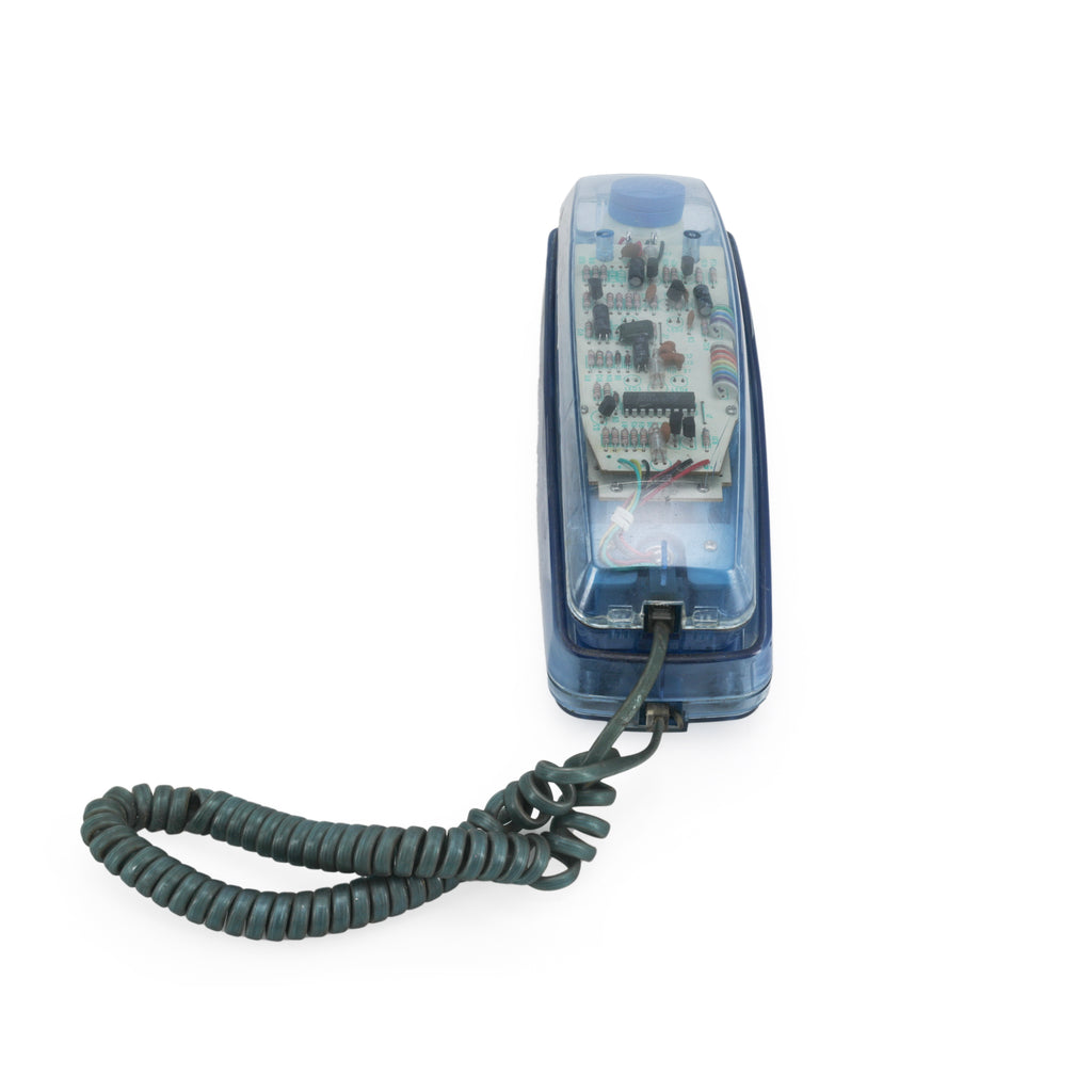 Clear Blue Acrylic Phone