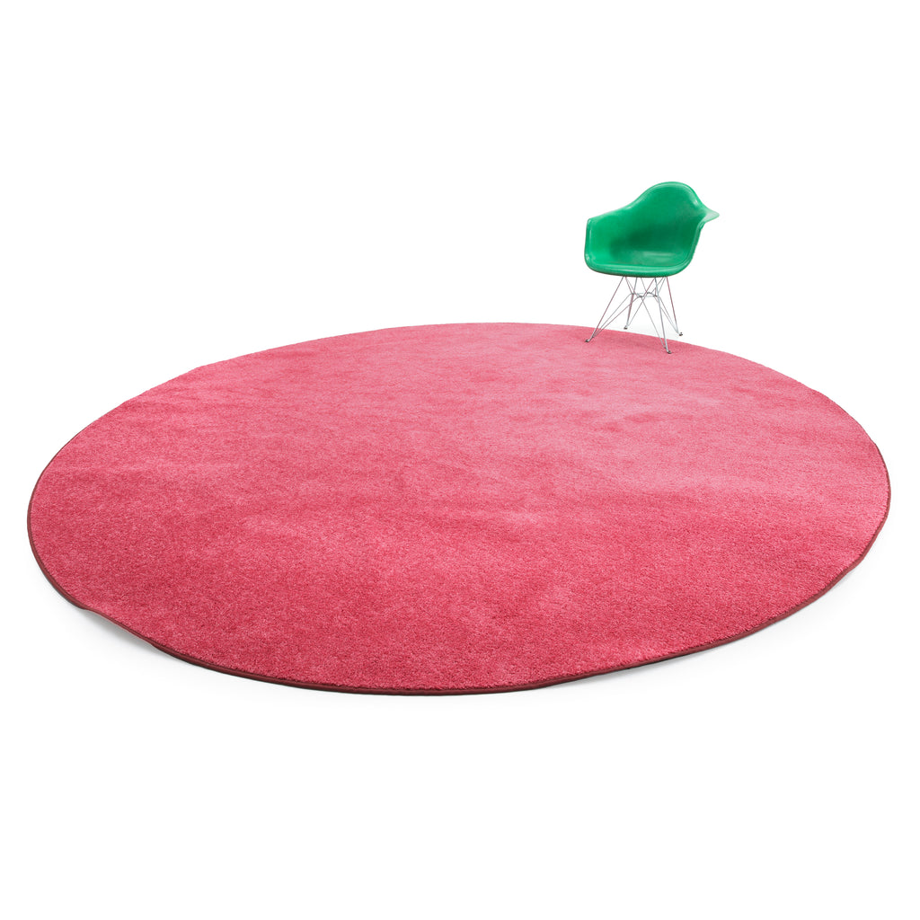 Pink Circular Area Rug
