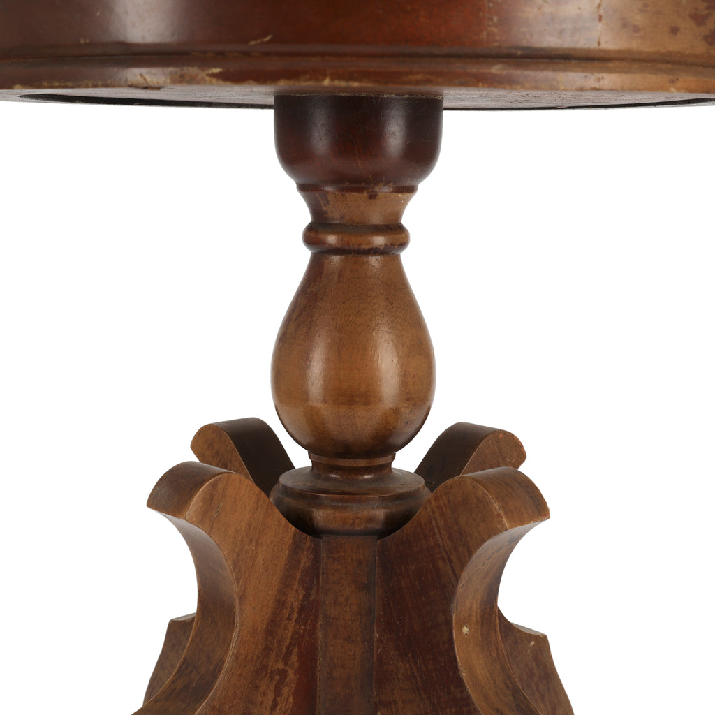 Small Antique Wood Stool / Side Table