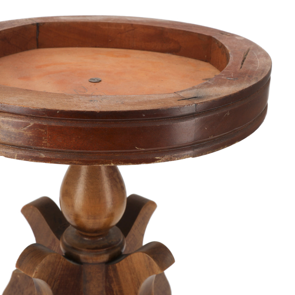 Small Antique Wood Stool / Side Table
