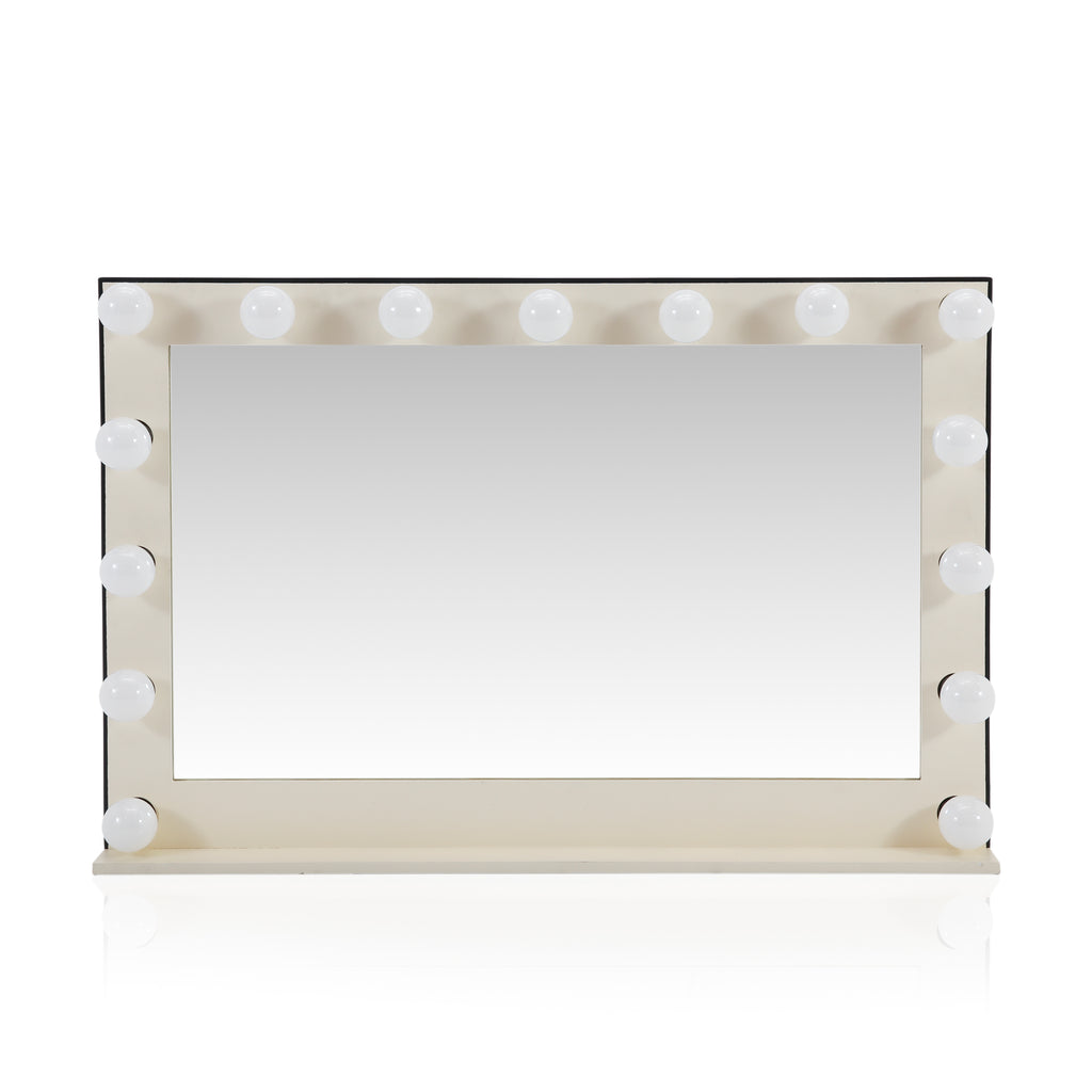 Large Cream Vanity Mirror