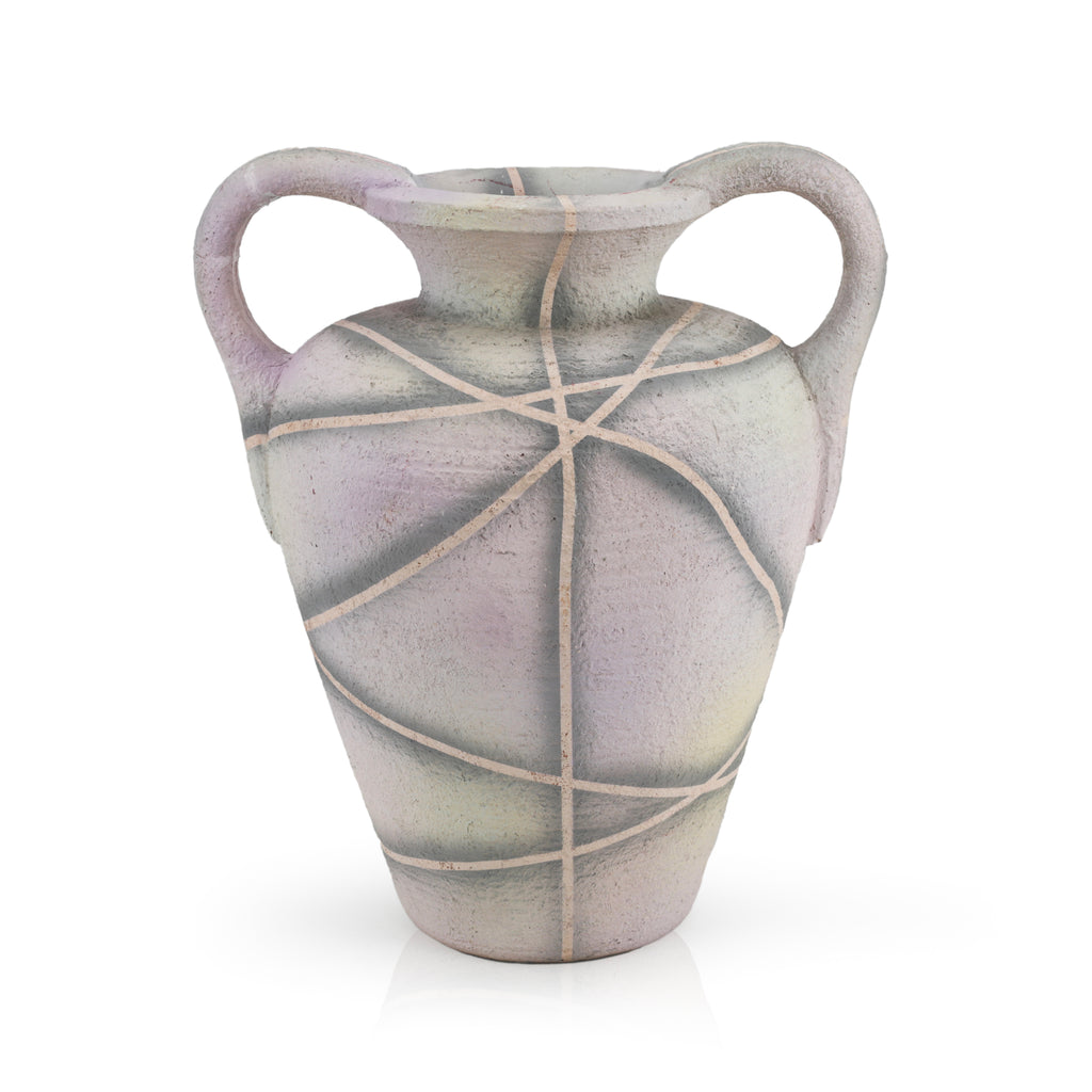 Large Multi-Color Ceramic Vase (A+D)