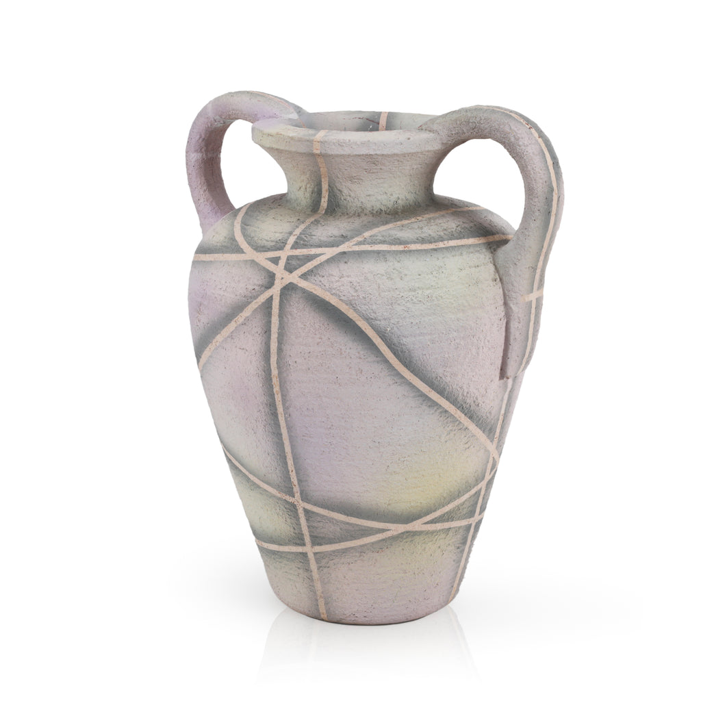 Large Multi-Color Ceramic Vase (A+D)