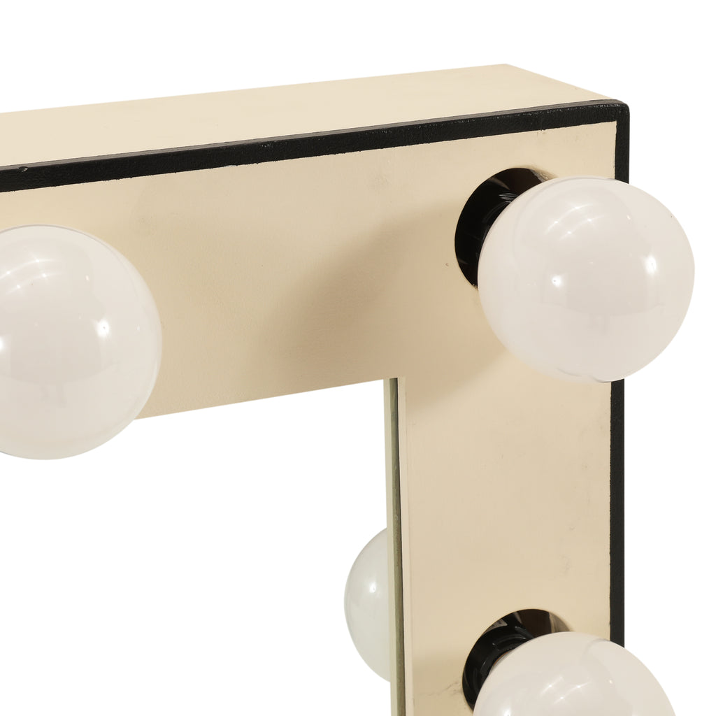 Large Cream Vanity Mirror