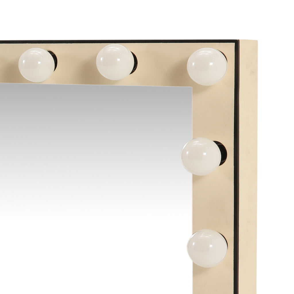 Large Cream Vanity Mirror