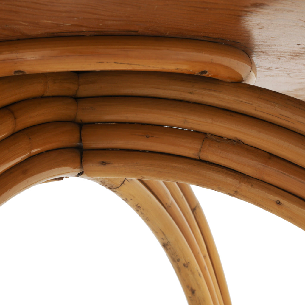 Round Bamboo Coffee Table