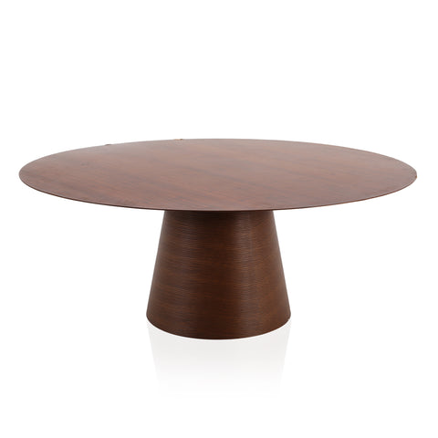 Large Round Wood Dining Table