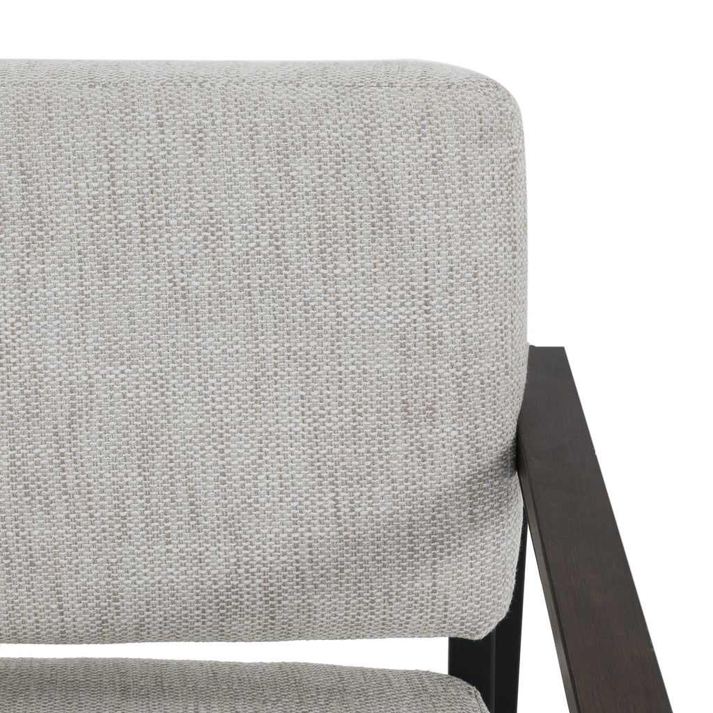 Beige & Black Modern Arm Chair