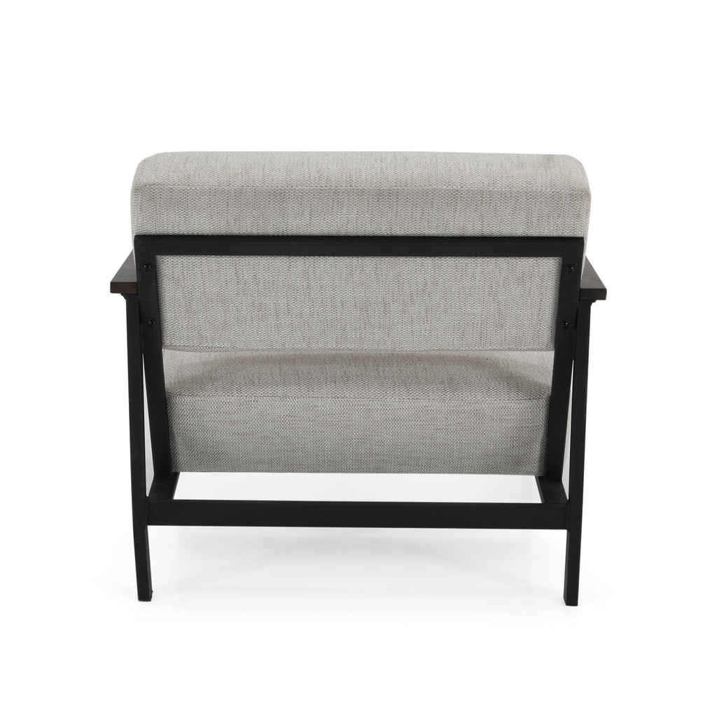 Beige & Black Modern Arm Chair