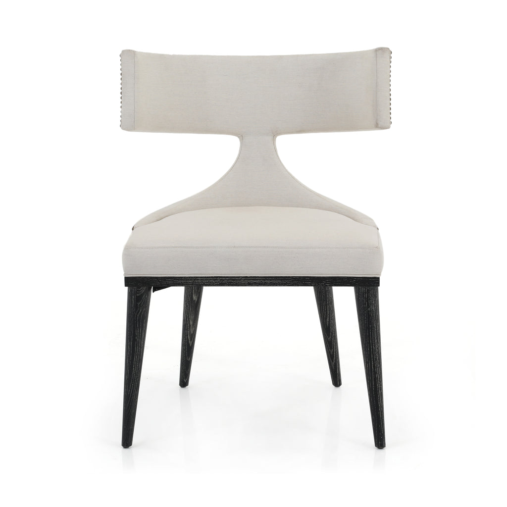 White Wingback Accent Chair