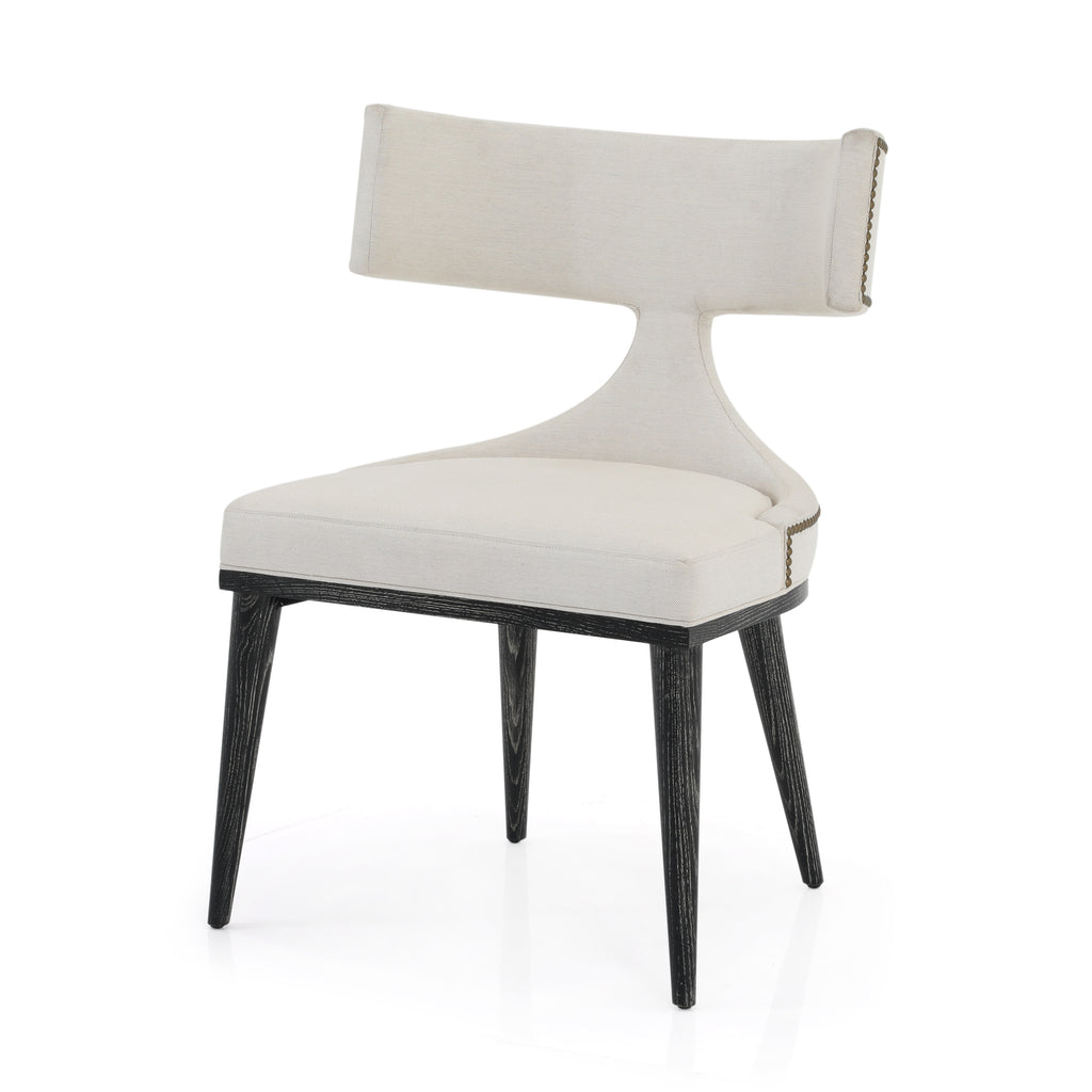 White Wingback Accent Chair