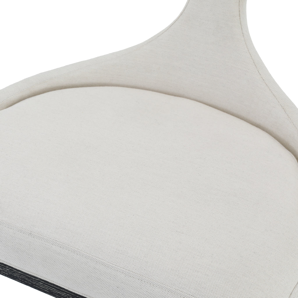 White Wingback Accent Chair
