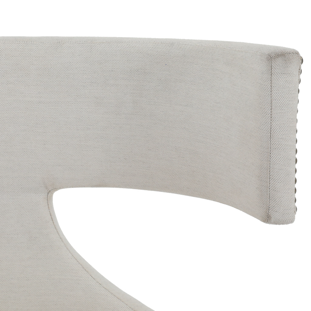 White Wingback Accent Chair