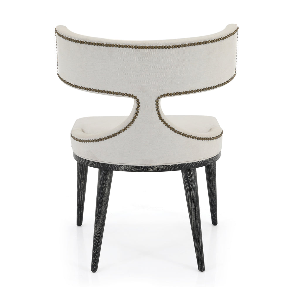 White Wingback Accent Chair