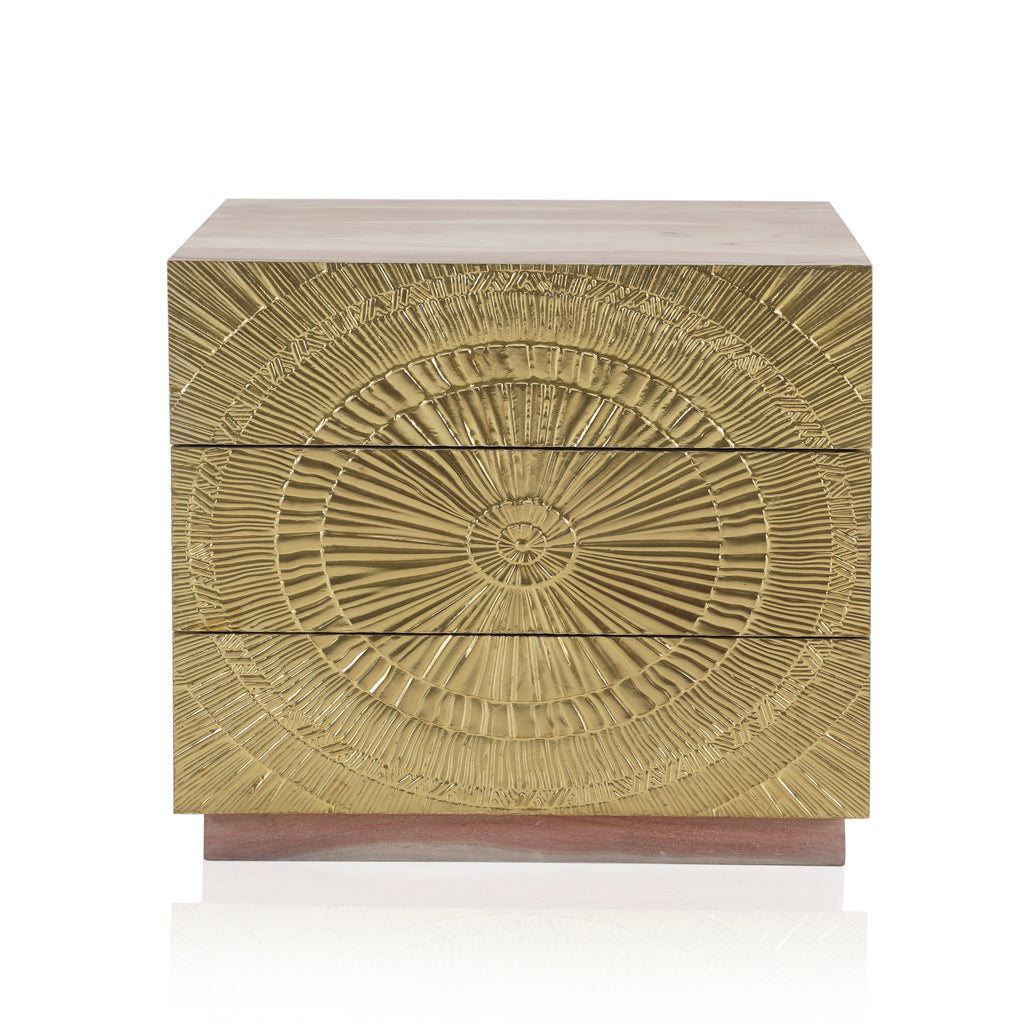 Gold & Wood Ornate Chest