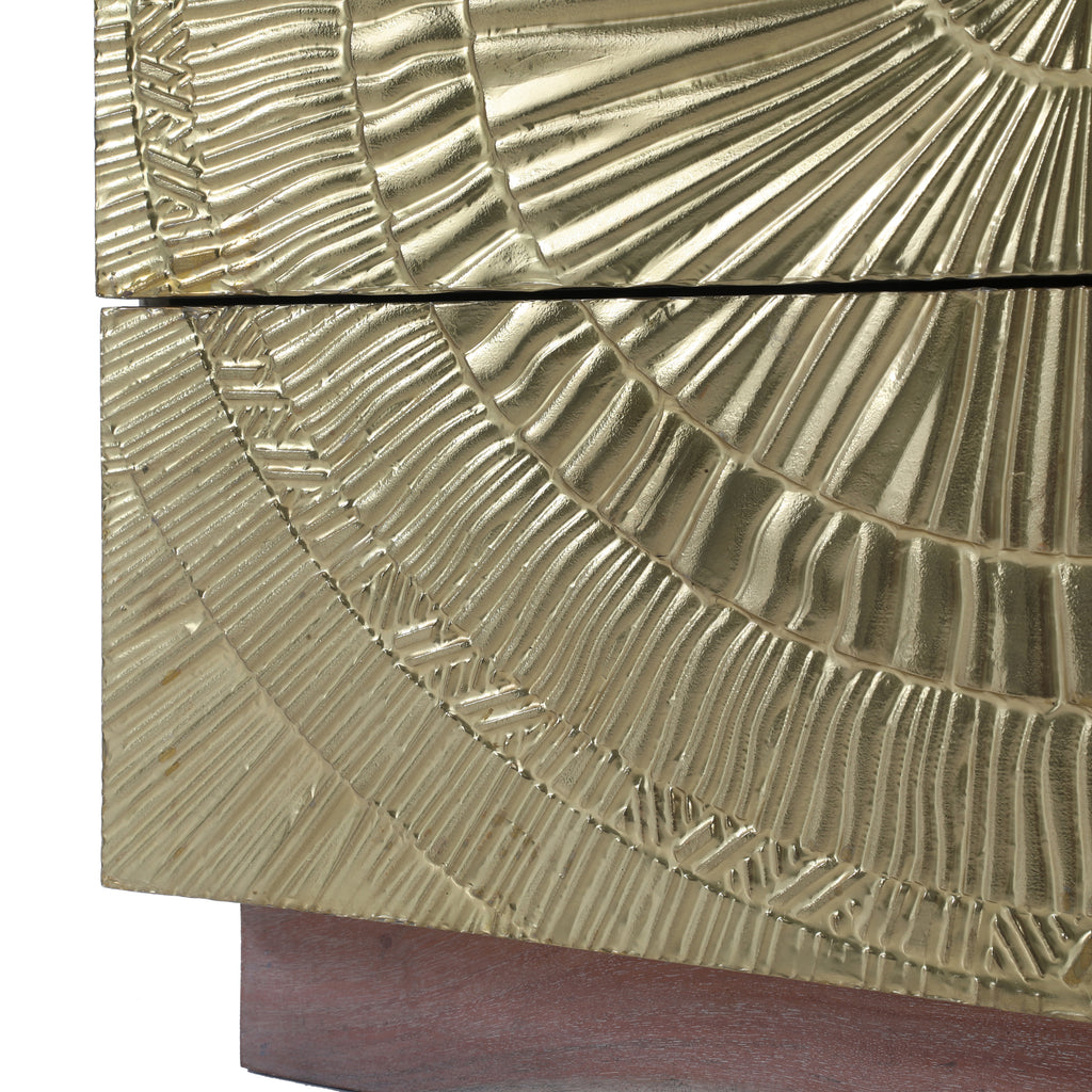 Gold & Wood Ornate Chest