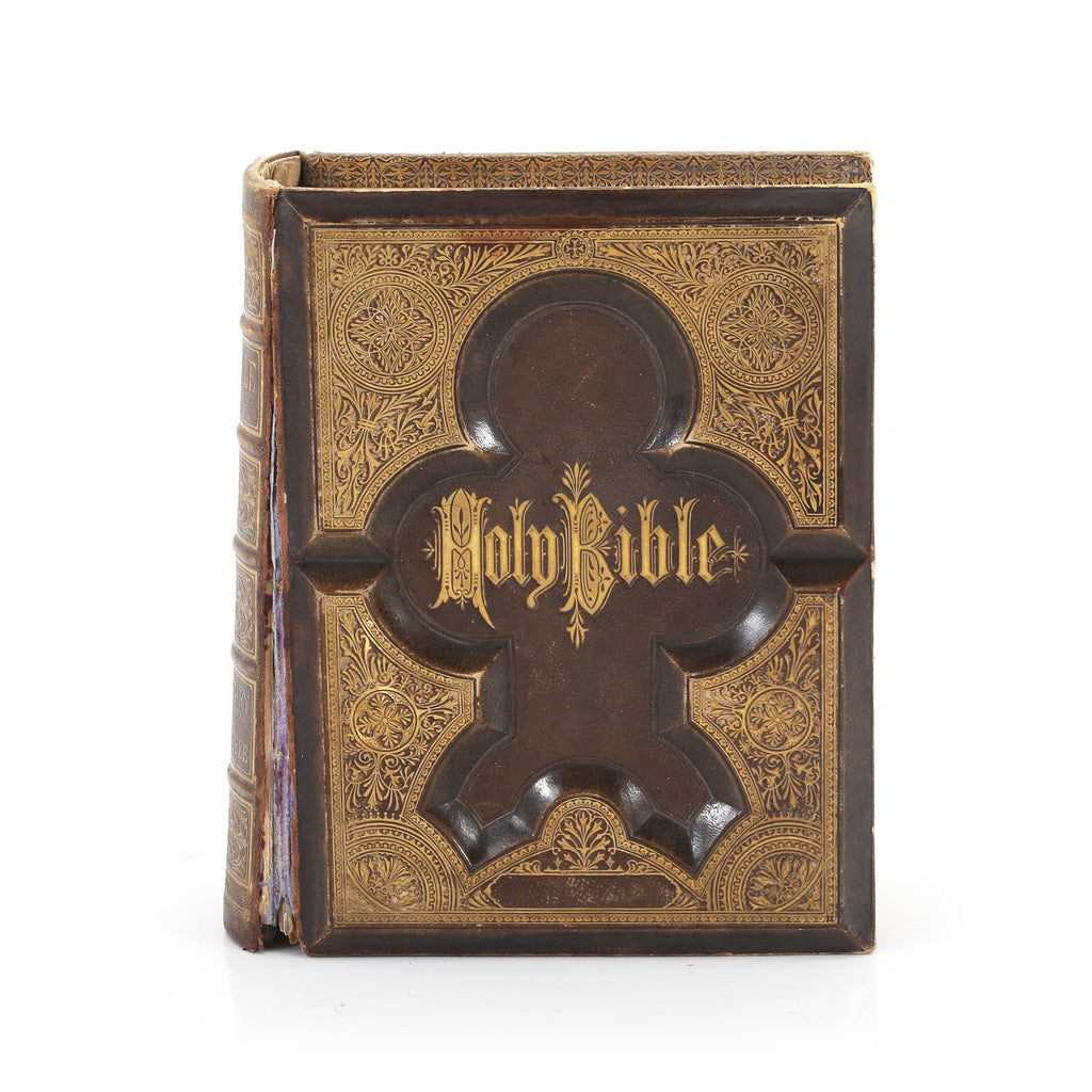 Large Gold & Brown Holy Bible