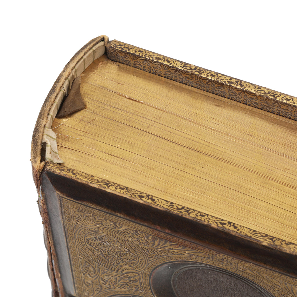 Large Gold & Brown Holy Bible