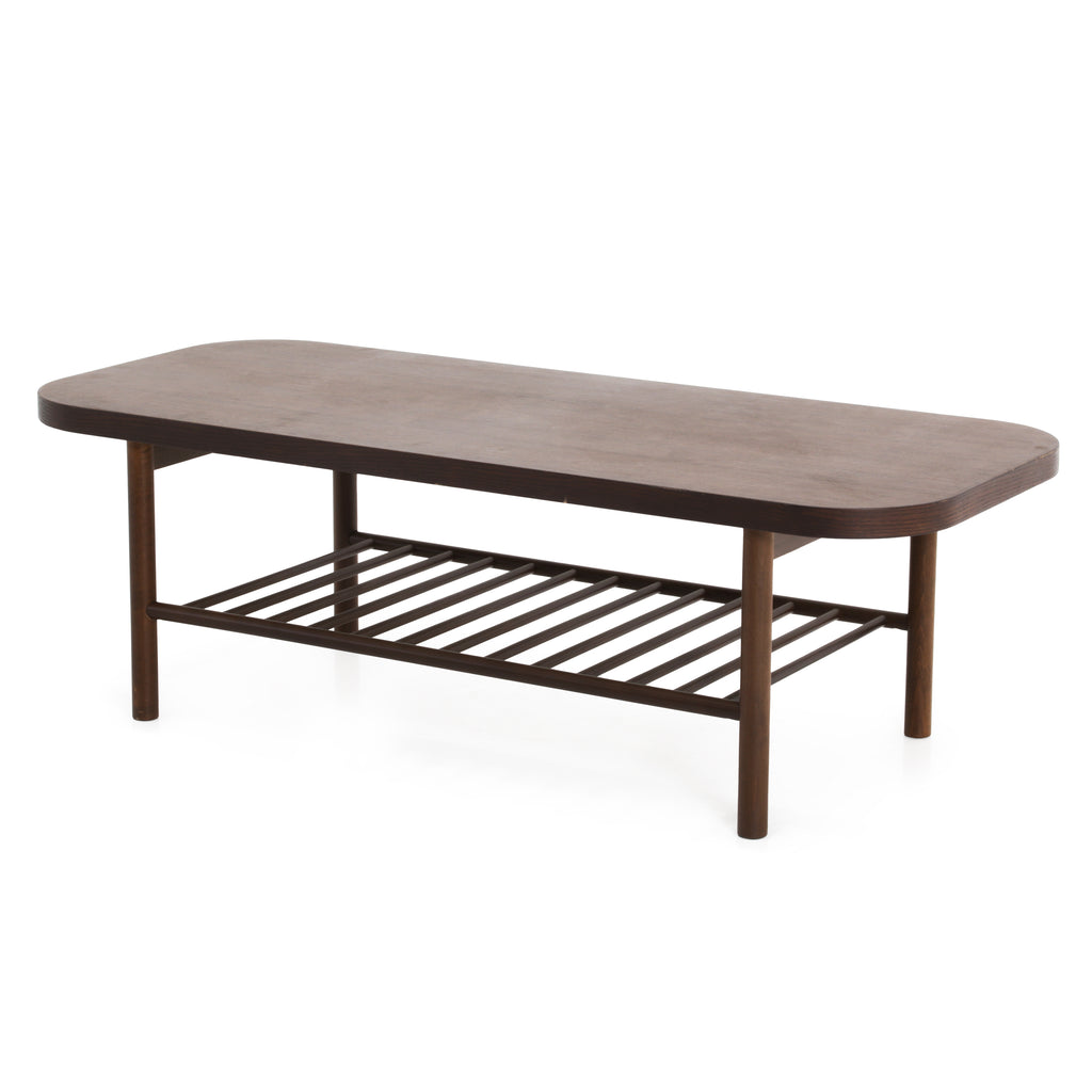 Wood Coffee Table with Shelf