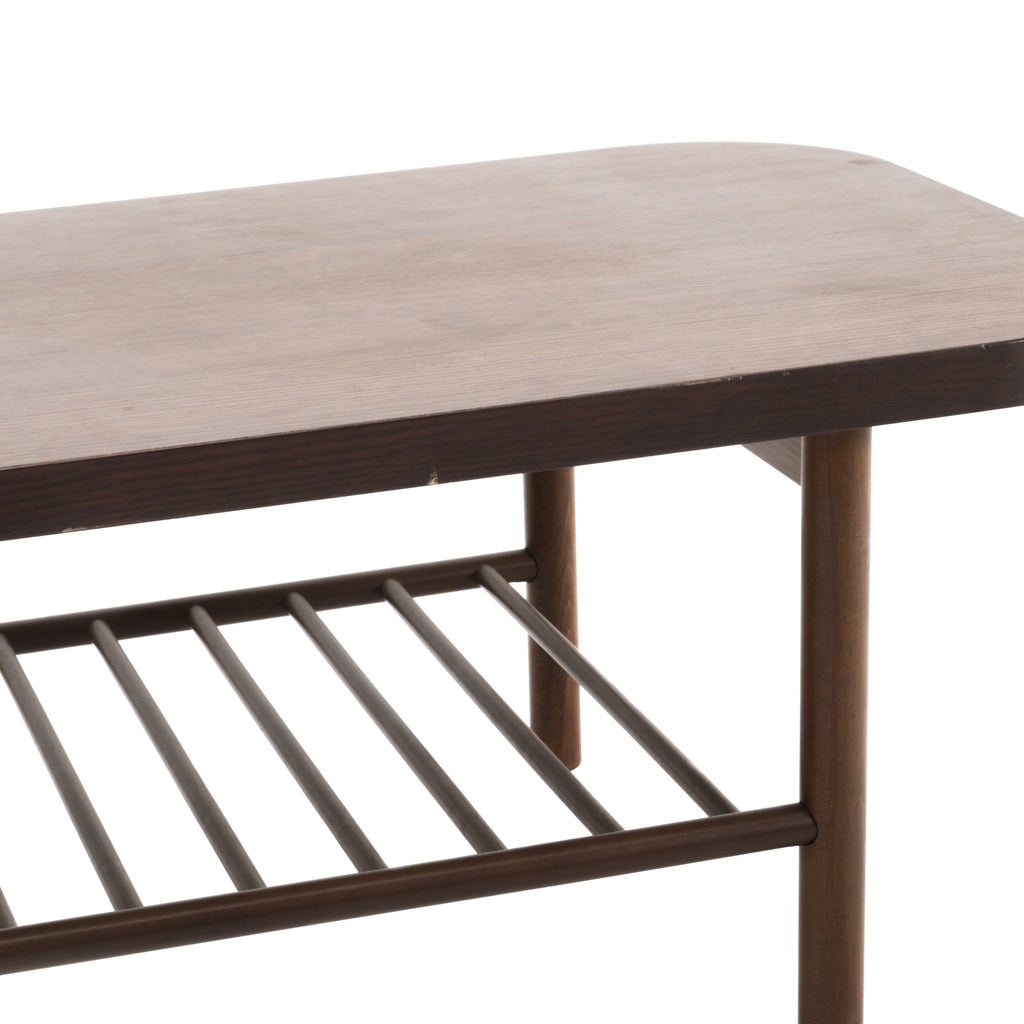 Wood Coffee Table with Shelf