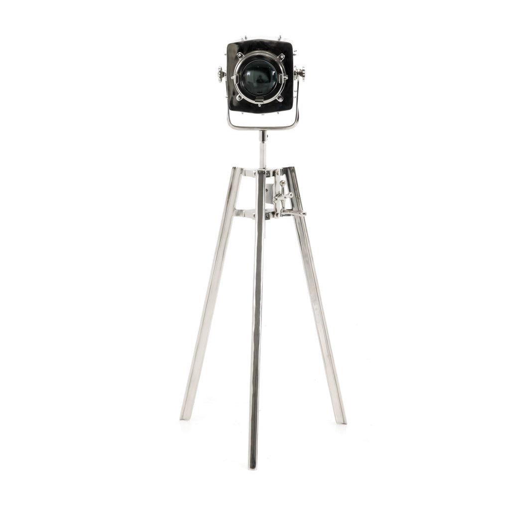 Modern Chrome Spotlight Floor Lamp