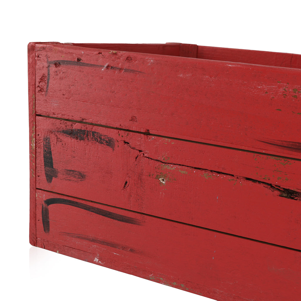 Red Wooden Crate