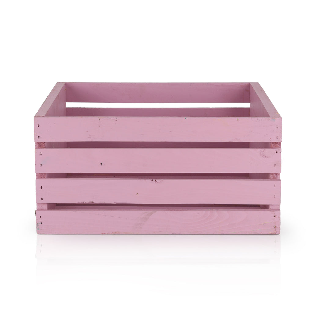 Pink Wooden Crate 2
