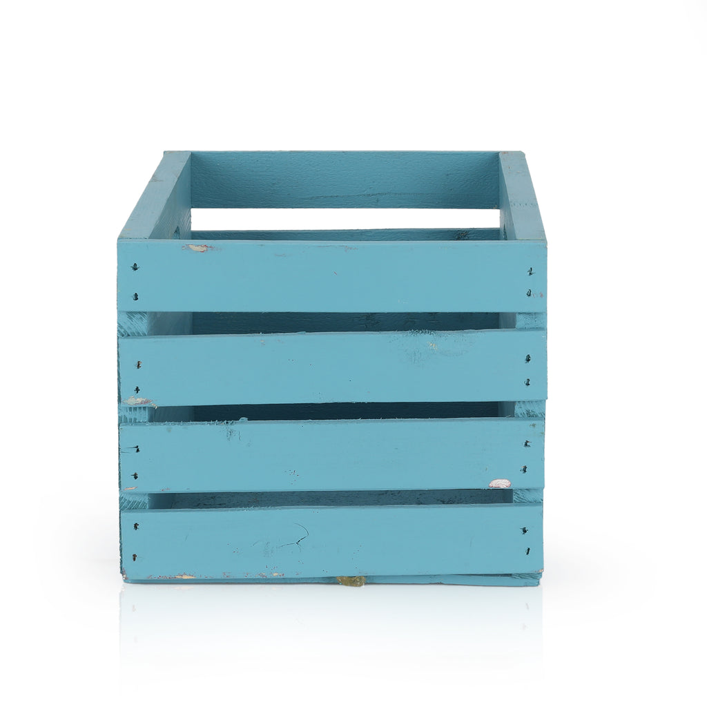 Blue Square Crate