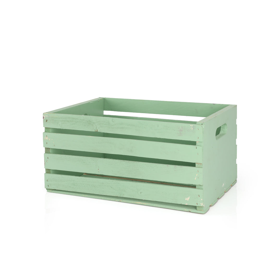 Light Green Painted Crate