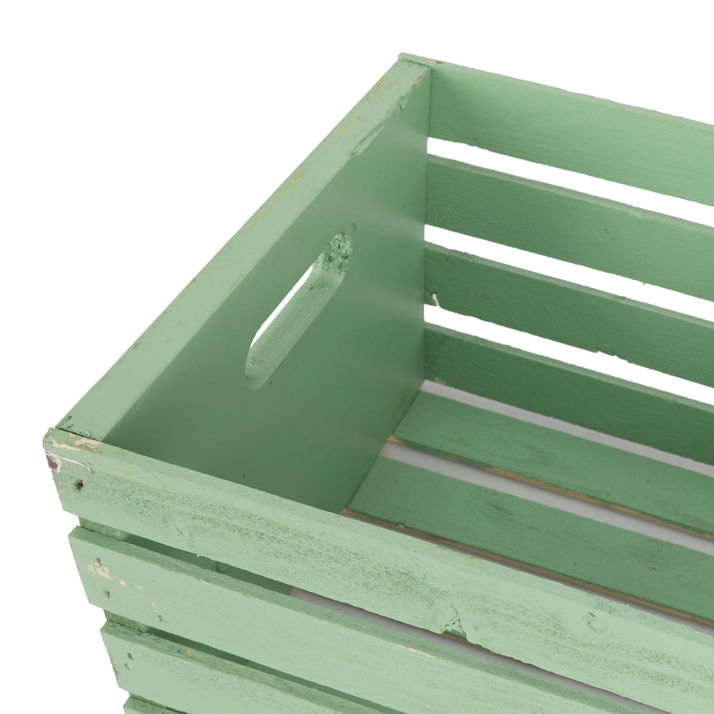 Light Green Painted Crate