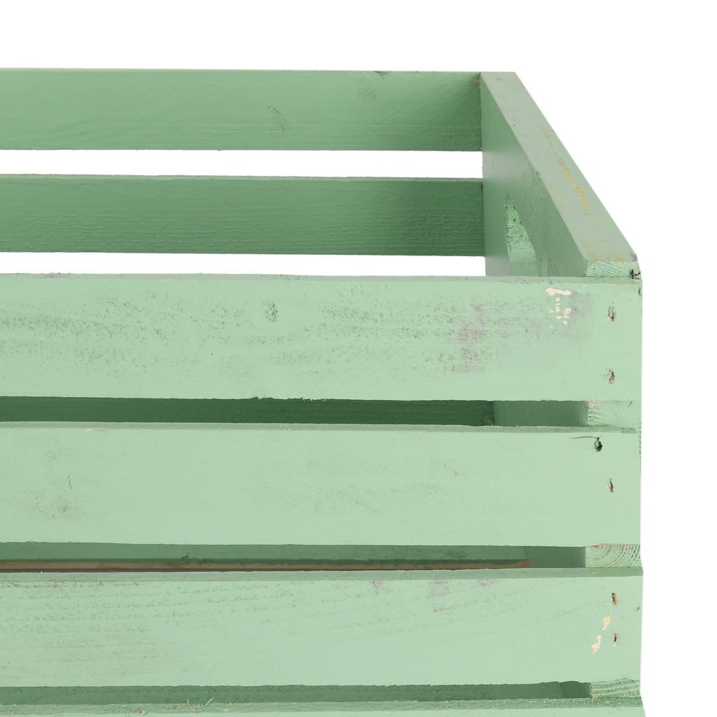 Light Green Painted Crate