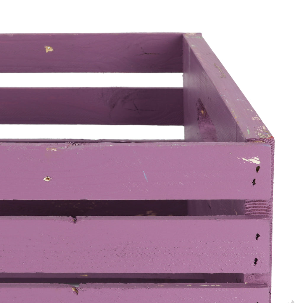 Purple Wooden Crates