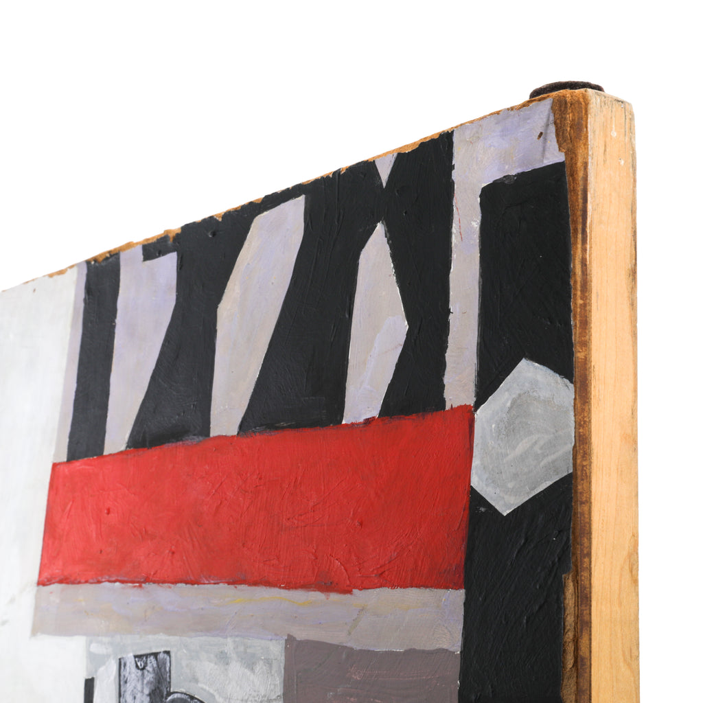 (A+D) Large Red & Black Mixed Typography Collage