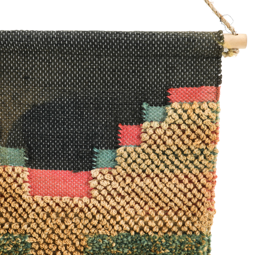 Black And Green Hanging Macrame (A+D)