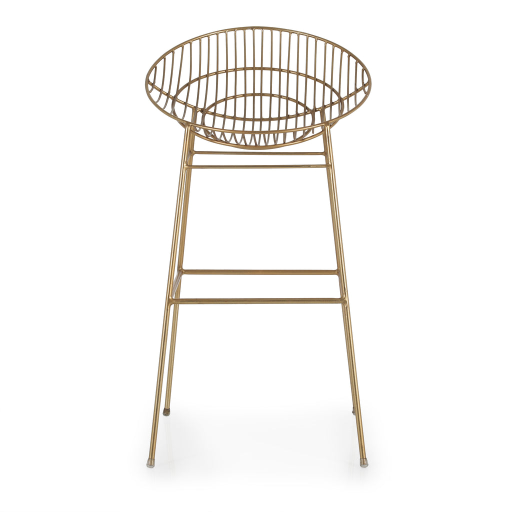 Gold Metal Bar Stool