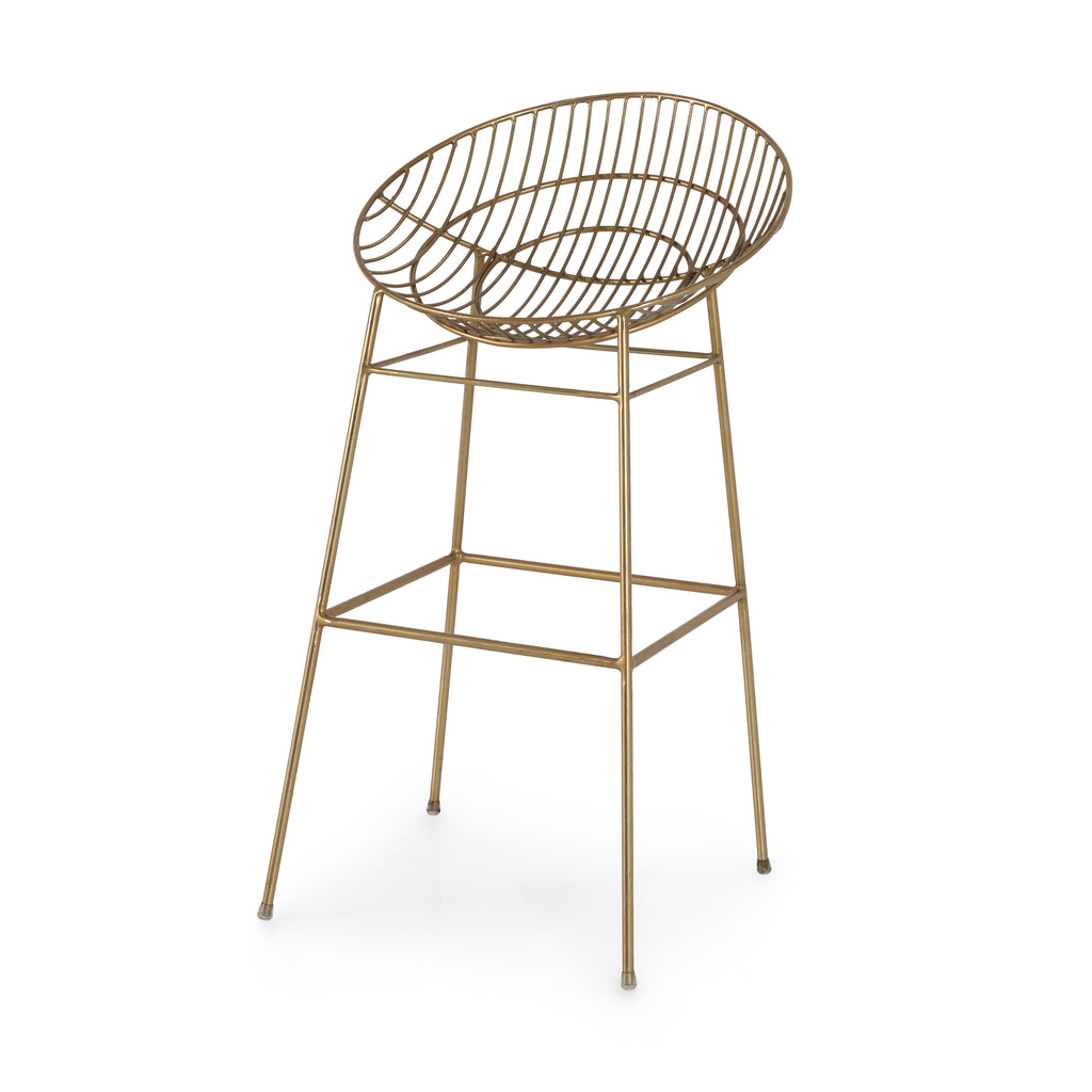 Gold Metal Bar Stool