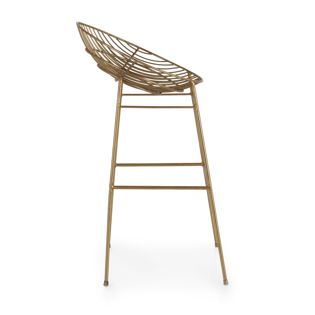 Gold Metal Bar Stool