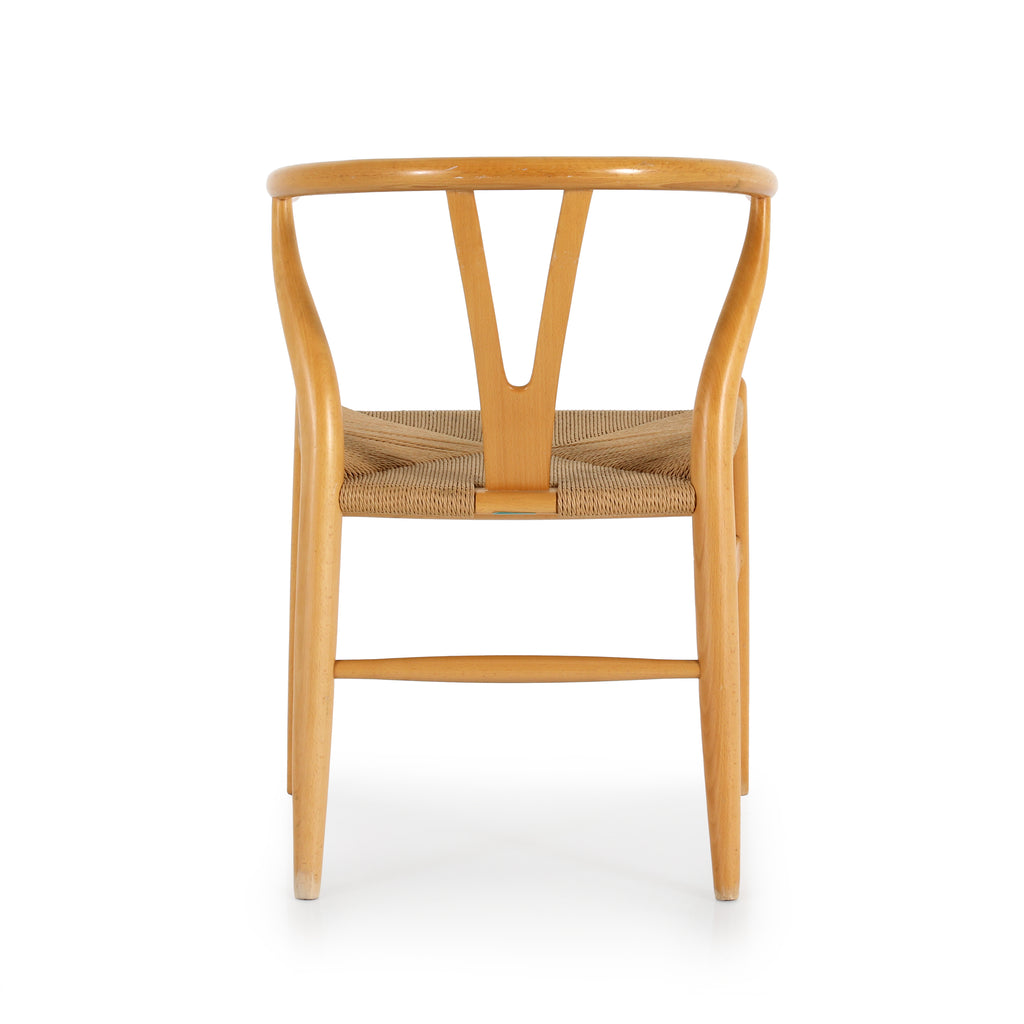 Light Wood Mid Century Wishbone Dining Chair