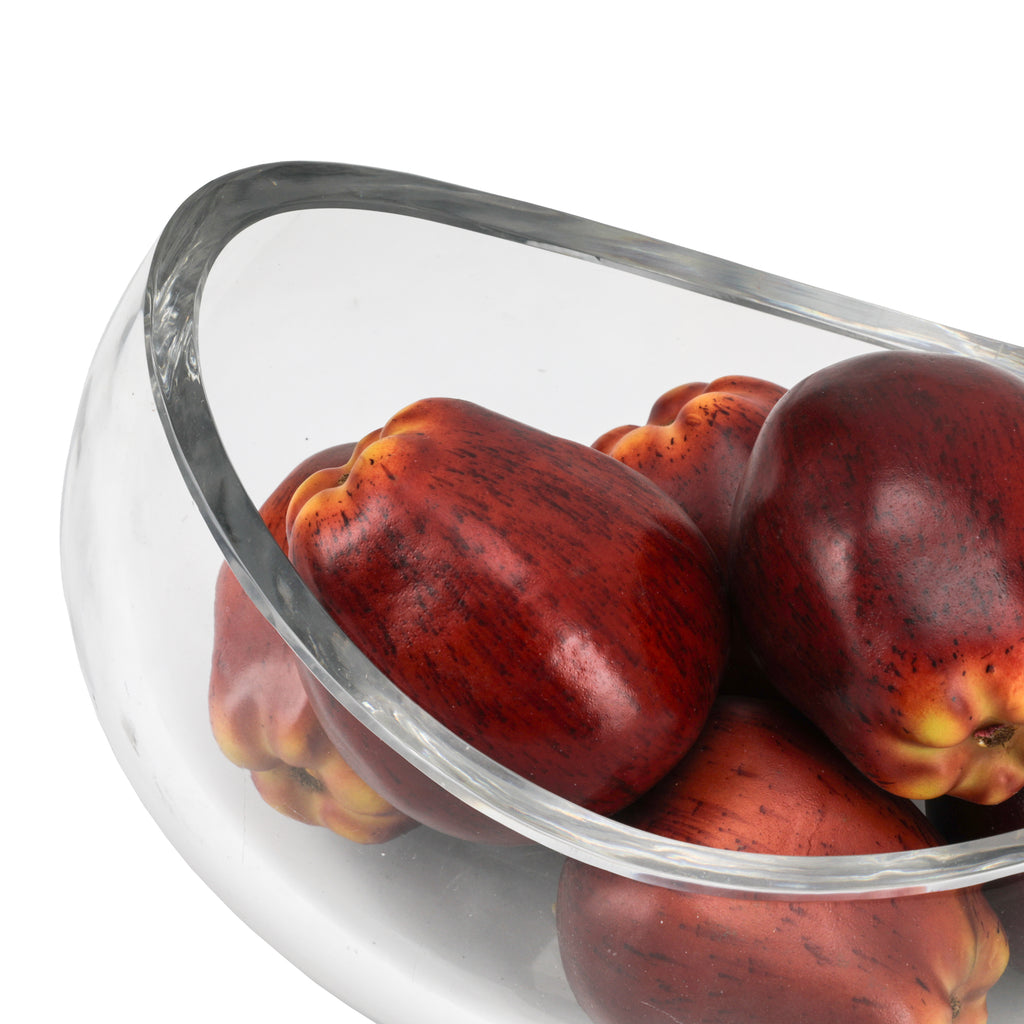 Glass Bowl w/ Faux Fruit
