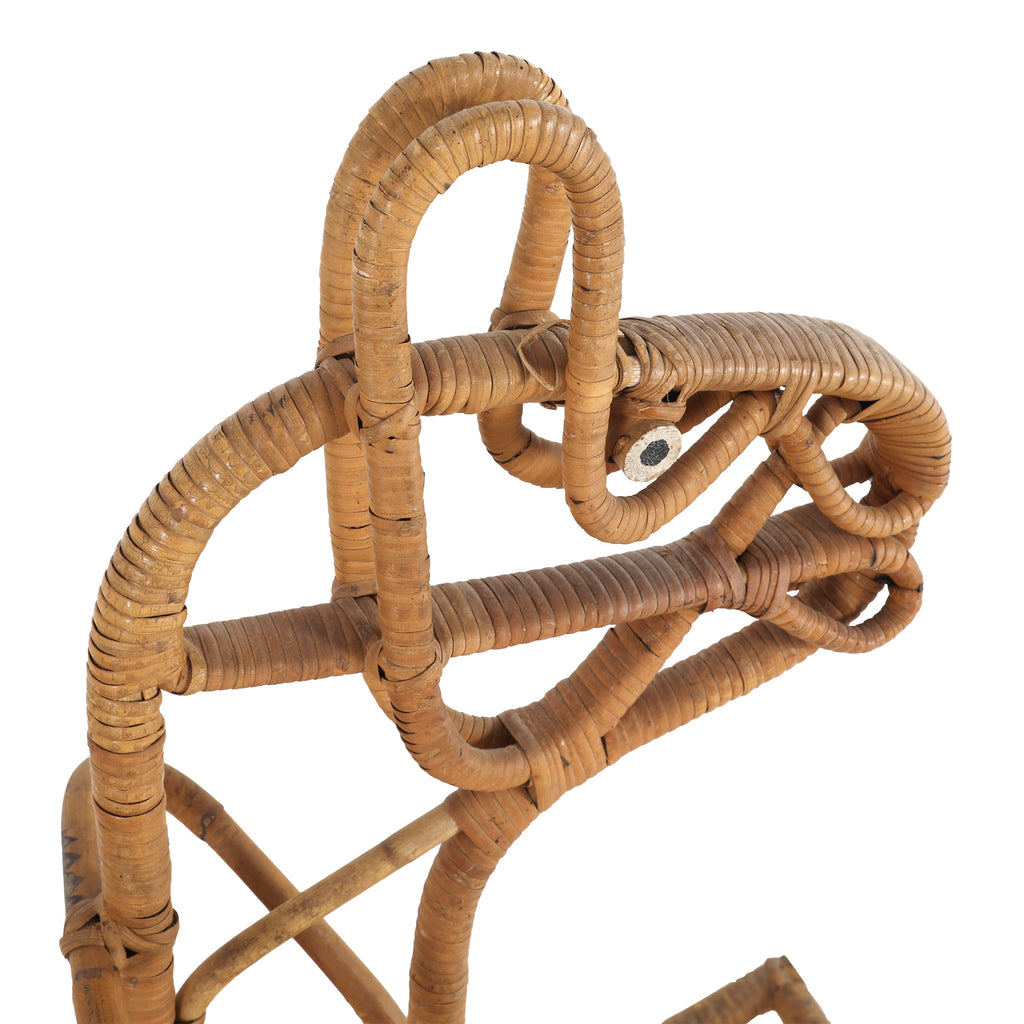 Wicker Rocking Horse