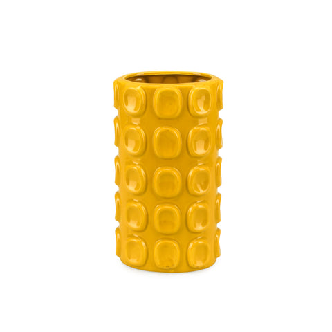 Yellow Textured Bubble 60s Vase (A+D)
