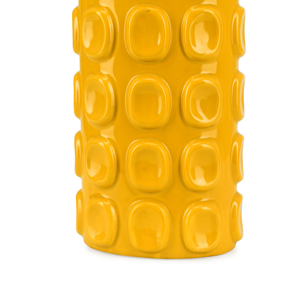 Yellow Textured Bubble 60s Vase (A+D)