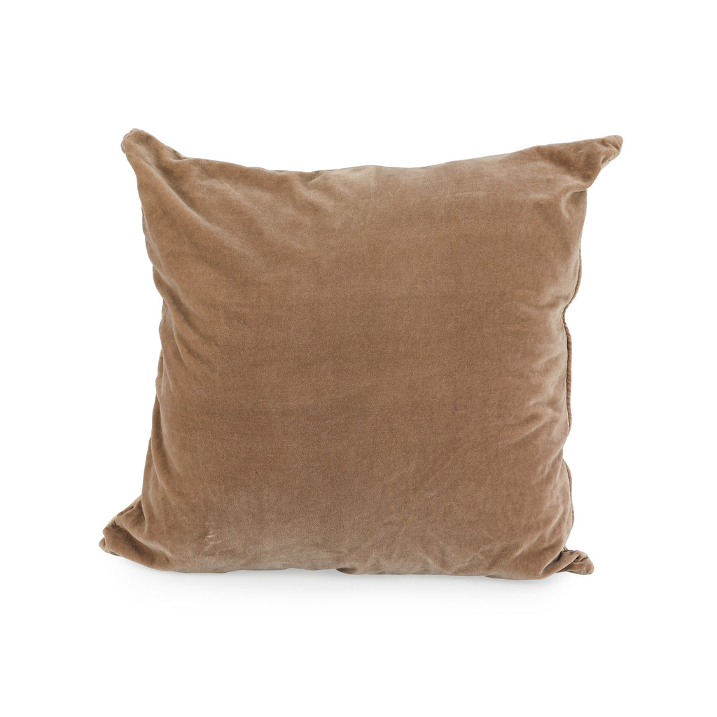 Beige & Tan Two-Tone Pillow